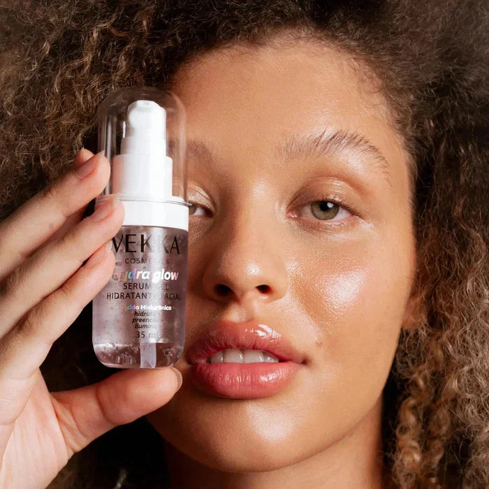 Sérum Gel Hidratante Facial Hydra Glow com Ácido Hialurônico 35ml - Vekka