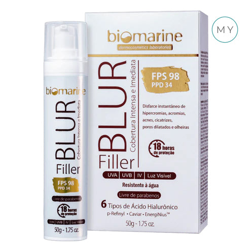 Protetor Solar com Cor Blur Filler FPS 98 50g - Biomarine