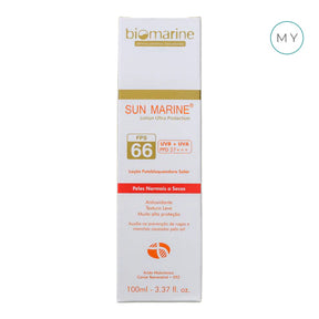 Protetor Solar Facial Antienvelhecimento Sun Marine FPS 66 100ml - Biomarine