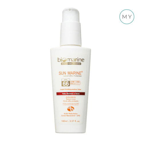 Protetor Solar Facial Antienvelhecimento Sun Marine FPS 66 100ml - Biomarine