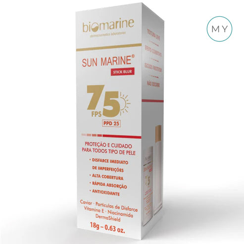 Protetor Solar Bastão com Cor Stick Blur FPS 75 18g - Biomarine