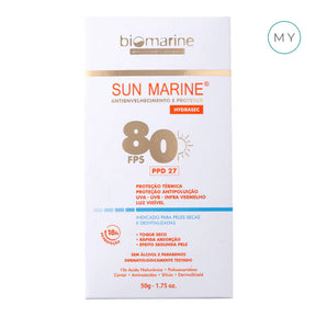 Protetor Solar Facial Sun Marine FPS 80 50g - Biomarine