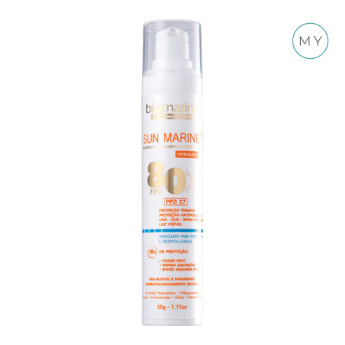 Protetor Solar Facial Sun Marine FPS 80 50g - Biomarine