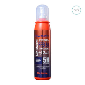 Protetor Solar e Repelente Icaridina Sun Marine FPS 50 - Biomarine