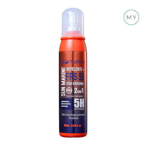 Protetor Solar e Repelente Icaridina Sun Marine FPS 50 - Biomarine