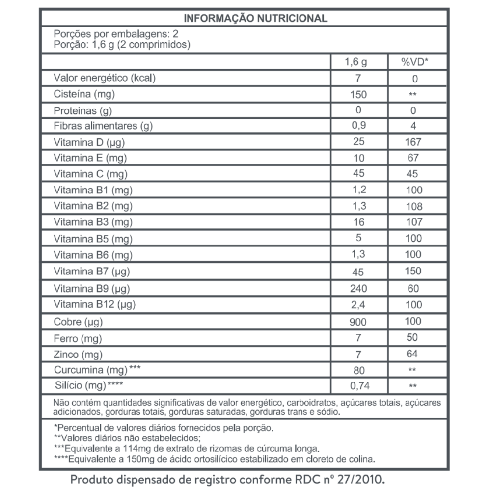 Nutri Cabelos, Pele e Unhas 60 cápsulas - Adcos